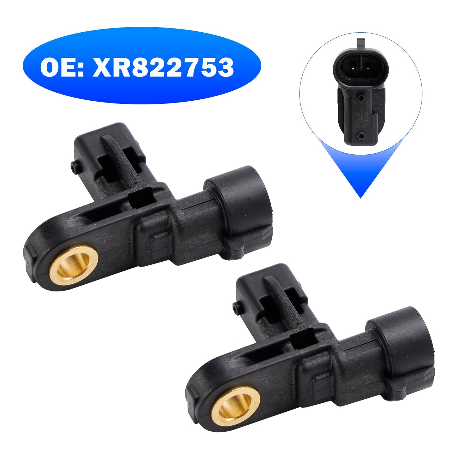 2X Sensore di velocità della ruota del freno antibloccaggio ABS posteriore XR822753 per Jaguar S Type XK