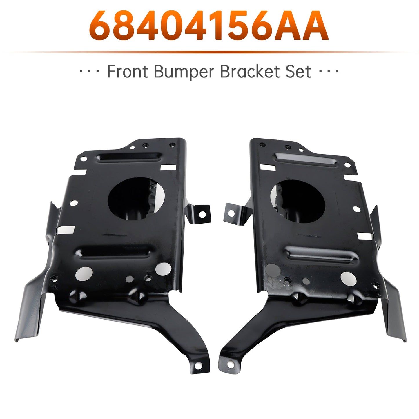 Set di staffe per paraurti anteriore in acciaio per RAM 1500 (modelli 2019-2024) codice 68404156AA