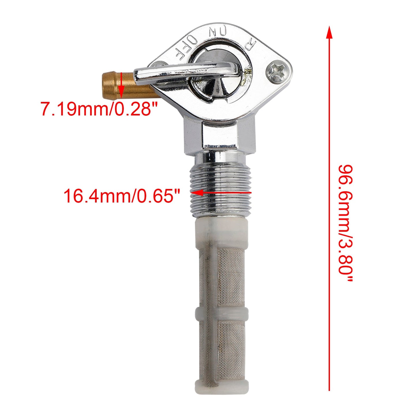 Rubinetto del carburante del serbatoio del gas, rubinetto di scarico adatto per Electra Glide FLB FLFB FLHB 1966-1969