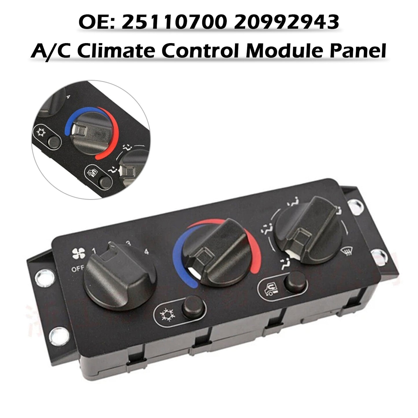 2000-2004 2014-2018 MACK CXU614 A/C Modulo pannello di controllo del clima 25110700 20992943