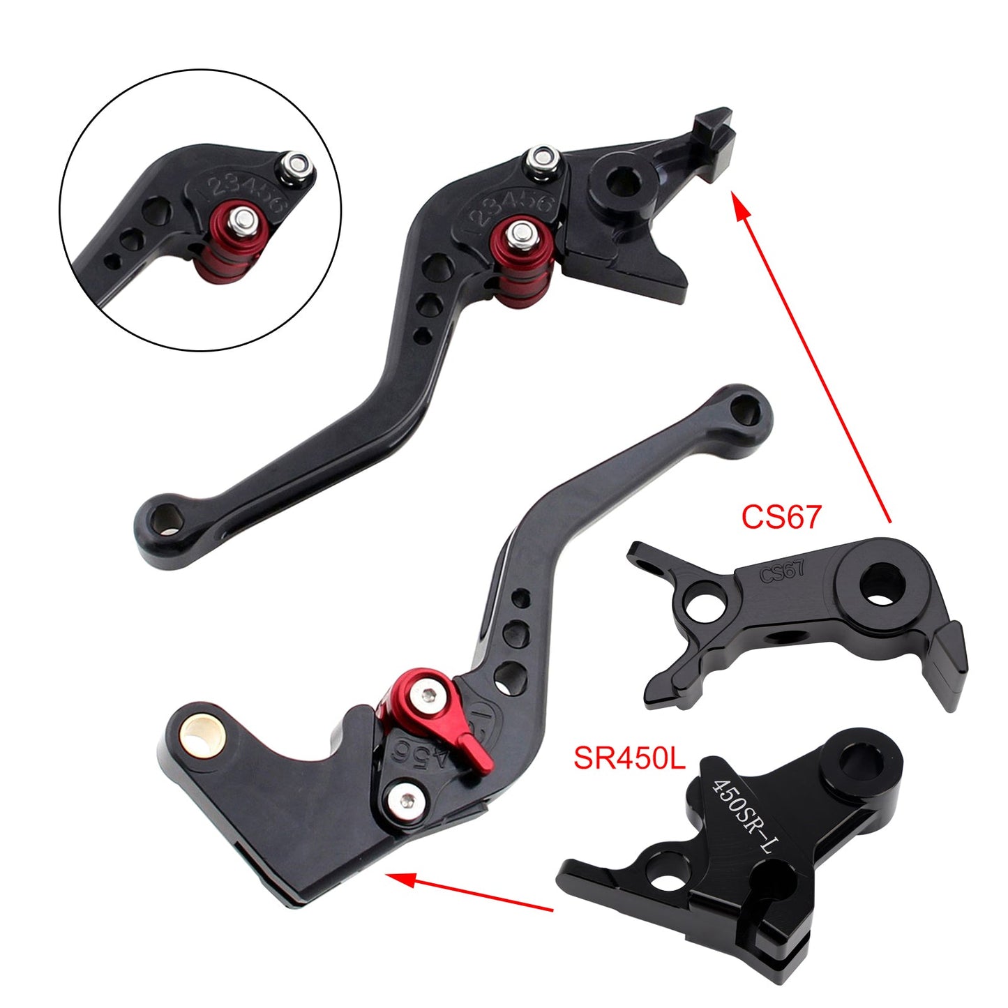 NUOVA leva freno frizione corta adatta per VOGE DS900X 900DSX 2024-2026