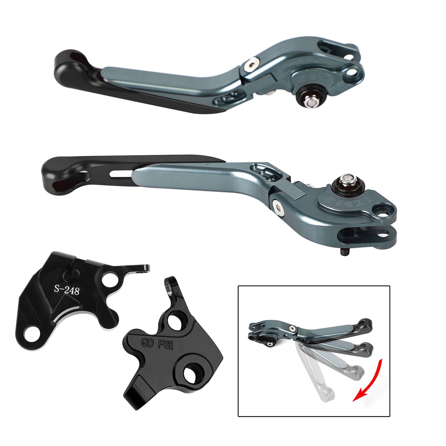 Leva freno frizione regolabile YAMAHA YZF R125 2008-2011