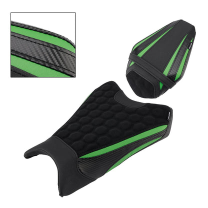 Kit sella conducente e passeggero ZX-6R per Kawasaki 2019-2025, cuscino posteriore verde