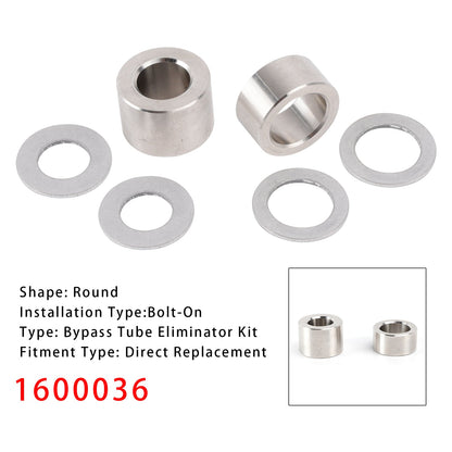1600036 Kit eliminatore tubo bypass Shunt in alluminio e rondelle di tenuta Bypass