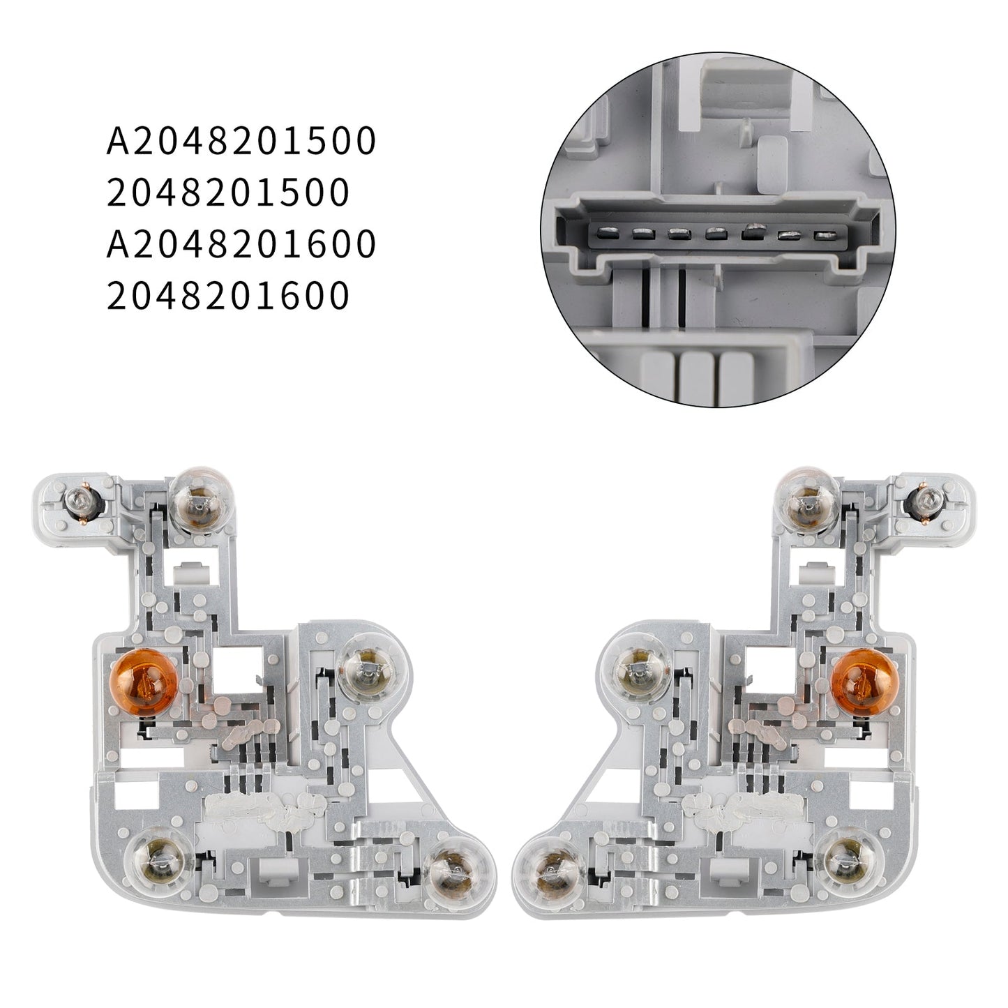Supporto lampadina fanale posteriore sinistro e destro Mercedes W204 Classe C 2007-2010 con lampadine
