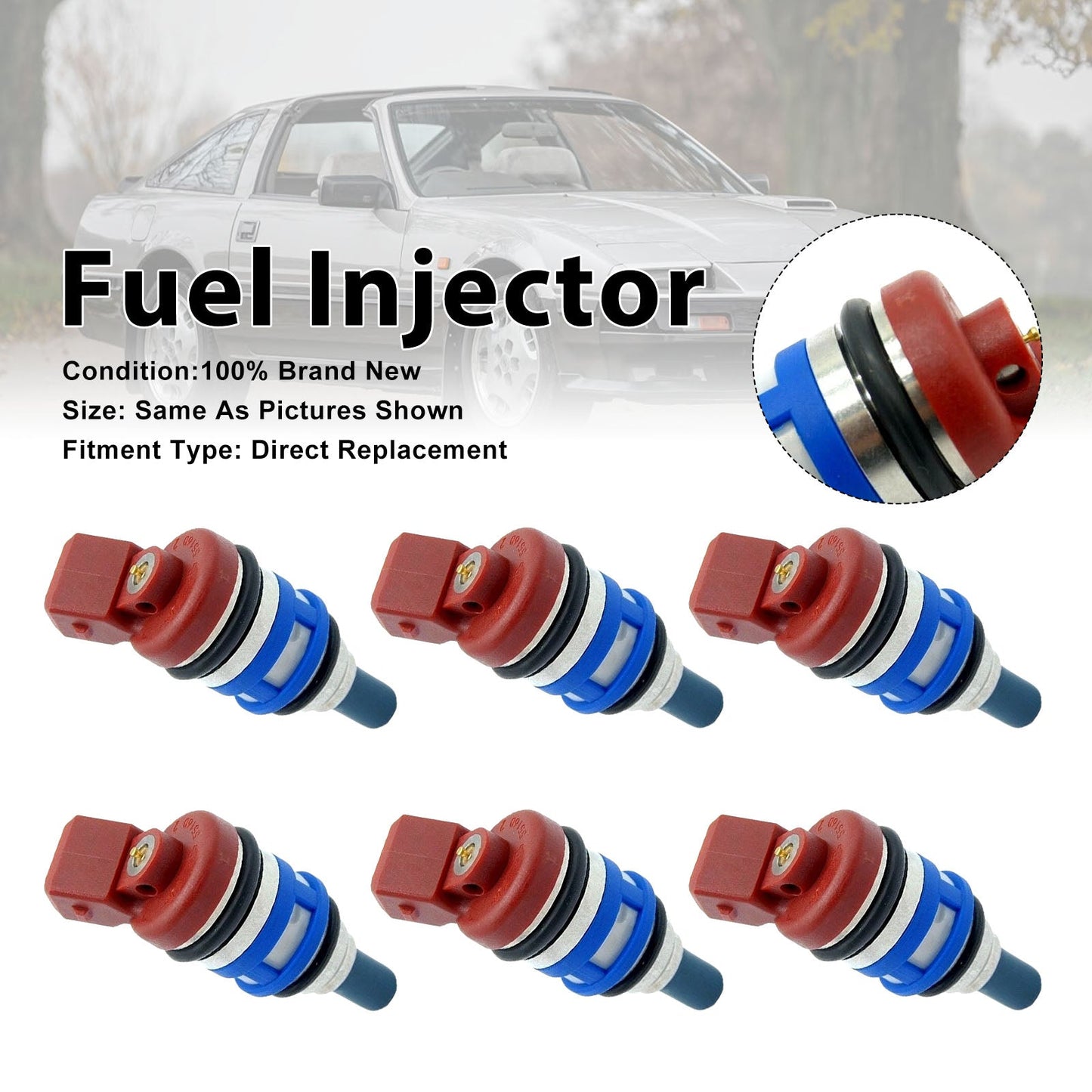 6 iniettori di carburante per Nissan 300ZX 1984-1990 Maxima 1988-1994 16600-15V02