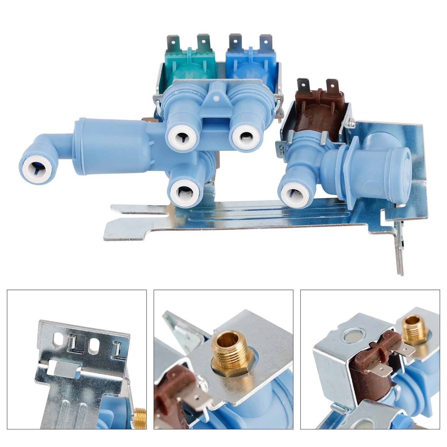 242253002 Valvola di ingresso dell'acqua per fabbricatore di ghiaccio per frigorifero Frigidaire/Electrolux