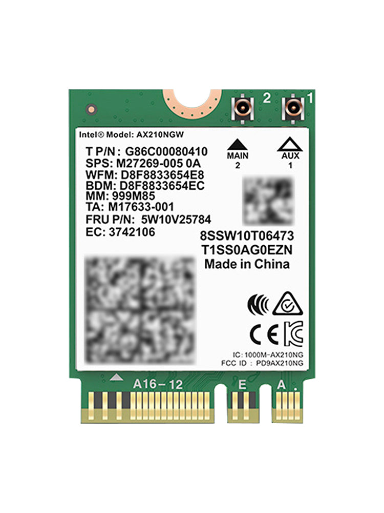 Modulo AX210 Bluetooth 5374Mbps Scheda di rete Gigabit ad alta velocità Supporta WIFI6