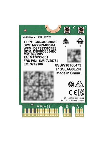 Modulo AX210 Bluetooth 5374Mbps Scheda di rete Gigabit ad alta velocità Supporta WIFI6