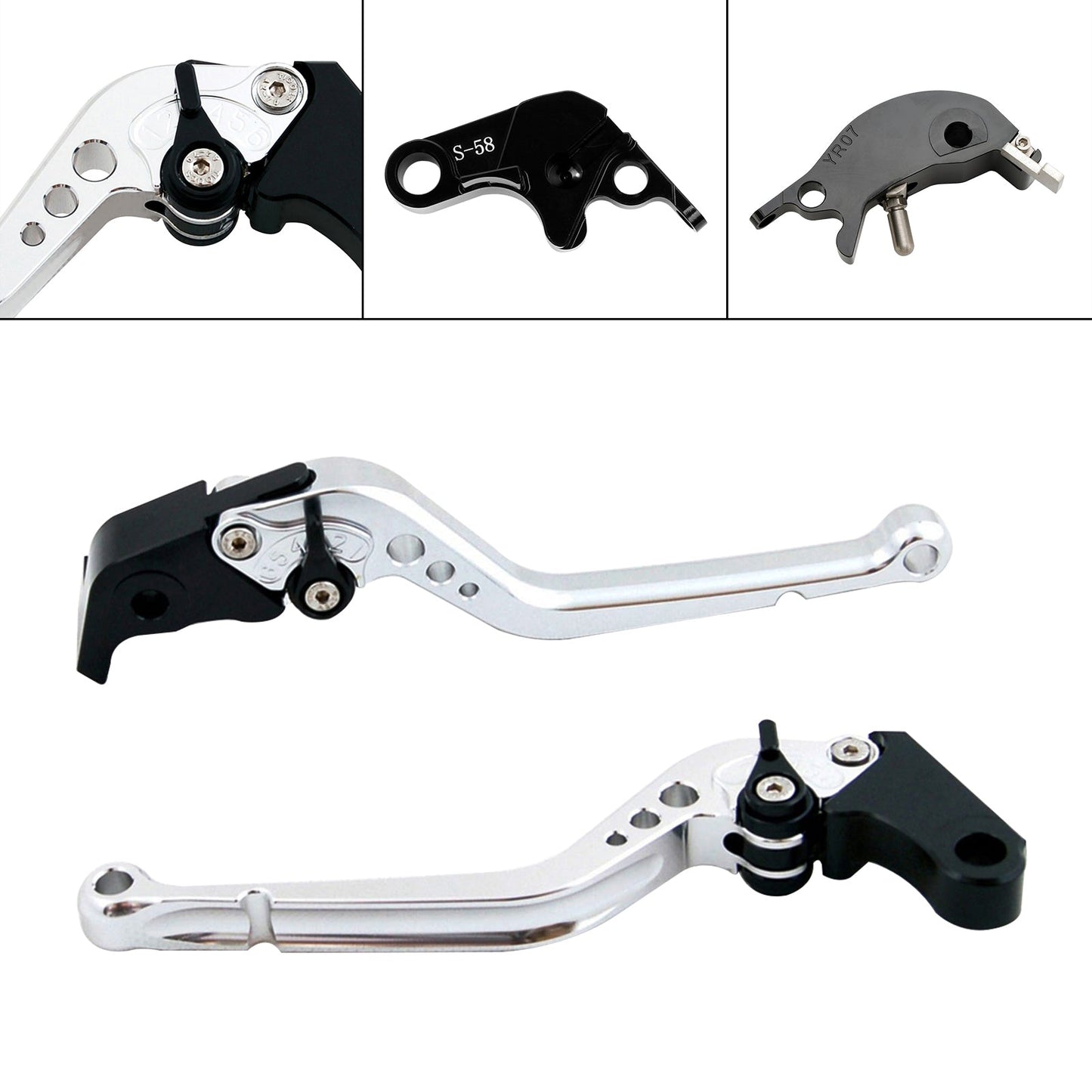 Leva frizione freno lunga adatta per YAMAHA YZF R7 MT-10/SP FZ-10/SP 2022-23