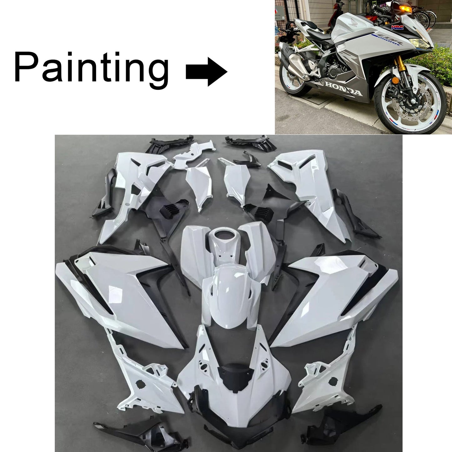 Kit carenatura iniezione Honda CBR250RR 2023-2024 Carrozzeria plastica ABS