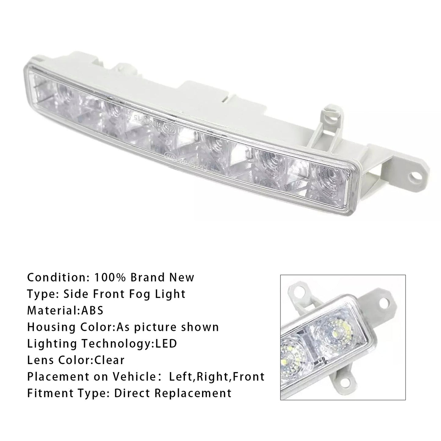 1 luce fendinebbia diurna a LED per Citroen C3 Berlingo Peugeot 9802795580