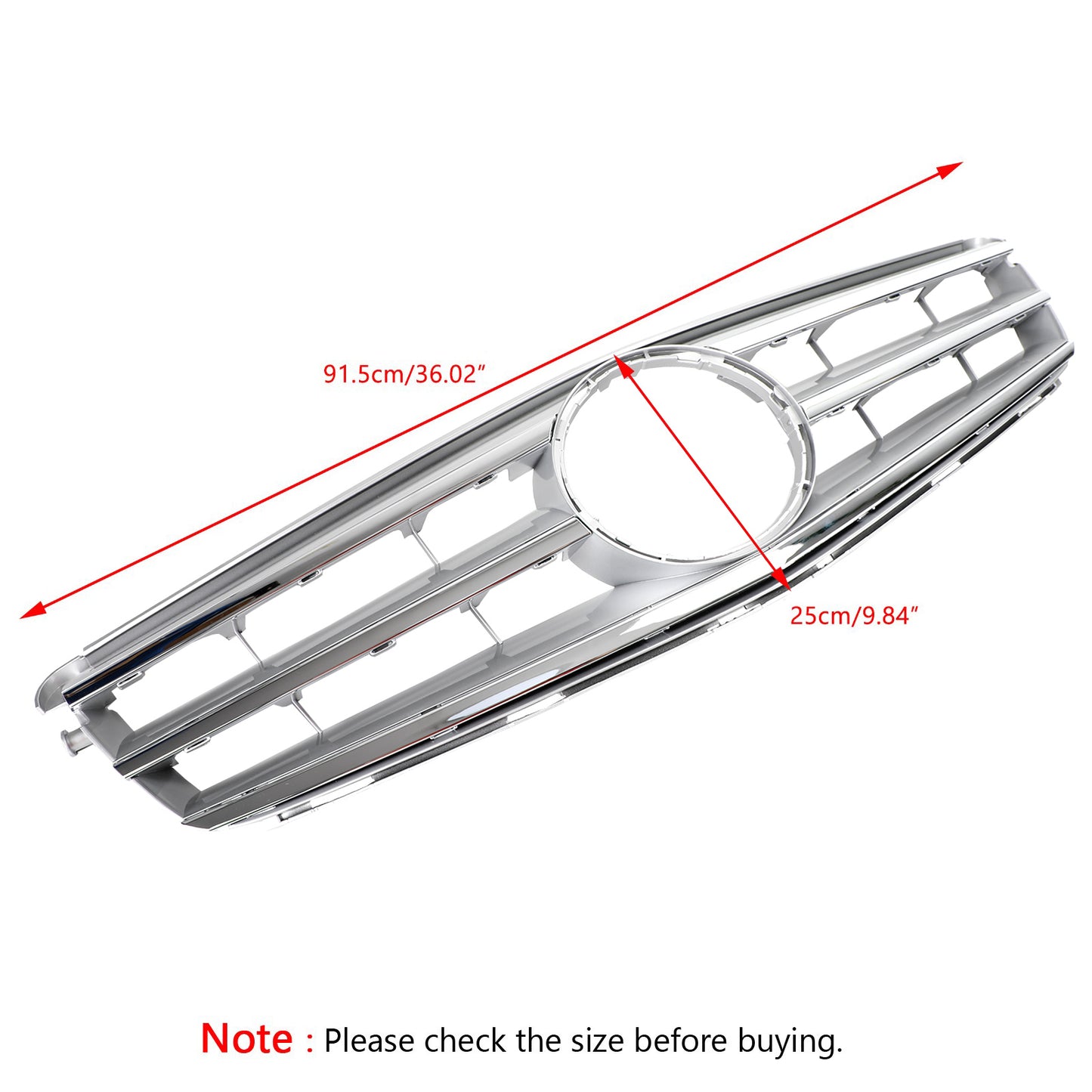 Per Mercedes Benz Classe C W204 C300 C350 2008-2014 Griglia anteriore cromata