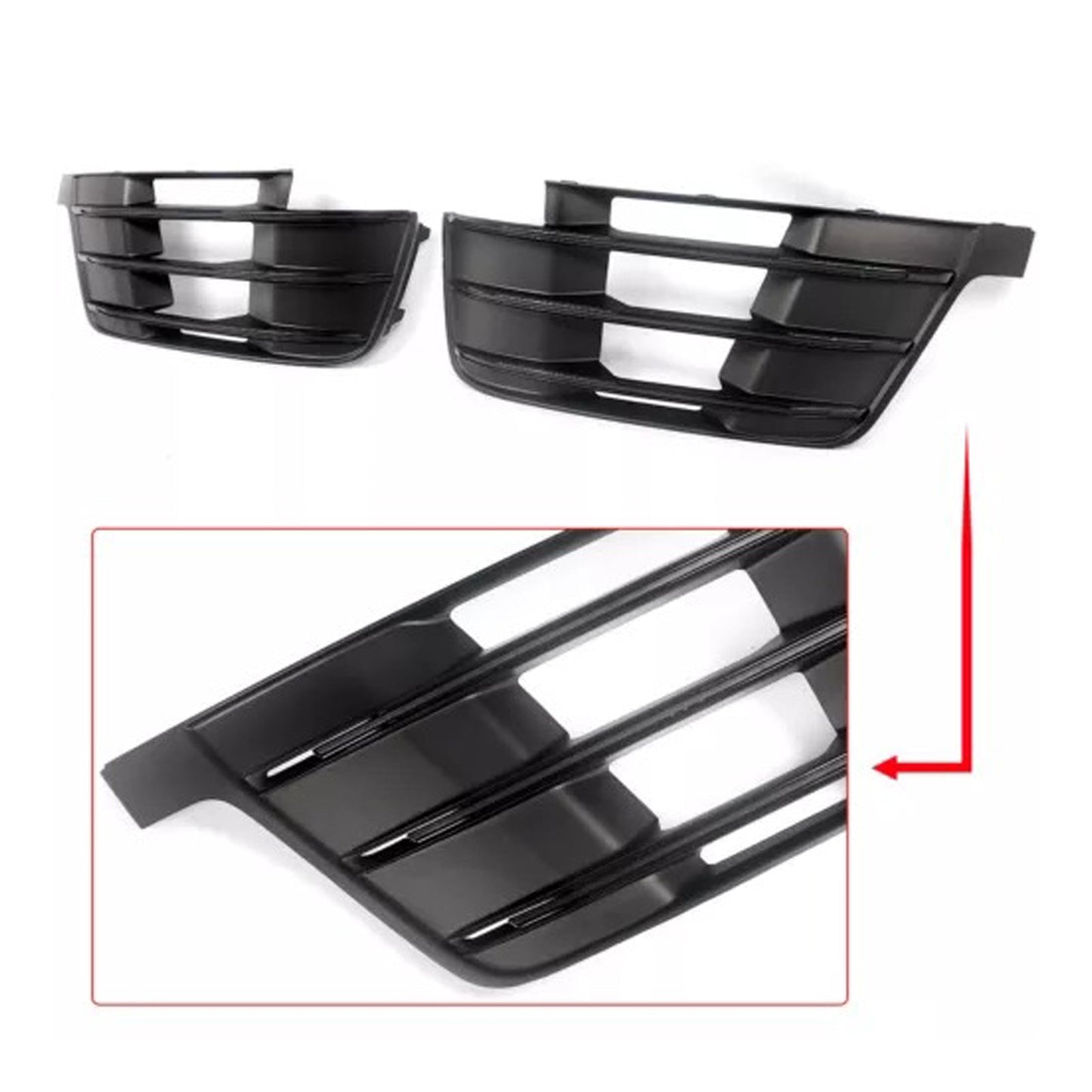 Griglie fendinebbia paraurti anteriore originali Audi Q7 S-Line 2X 2016-2019 4M0807681D 4M0807682D
