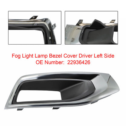 Copertura della cornice della lampada fendinebbia lato guidatore sinistro 22936426 per GMC Yukon 2015-2020
