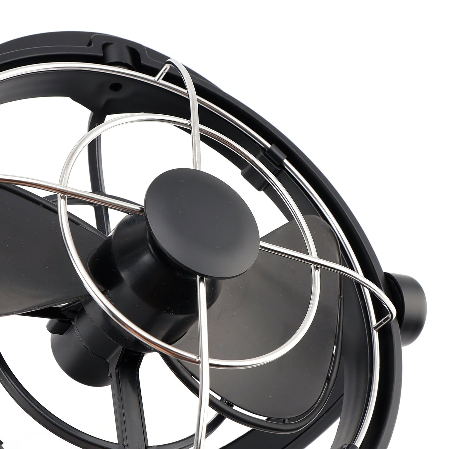 Ventola di ventilazione intelligente a bassa potenza con controllo della temperatura progettata specificamente per ambienti di navi e camper 12 V/24 V nera