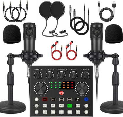 Scheda audio V8s, set di schede audio per live, podcast, registrazioni, canto, streaming e giochi.