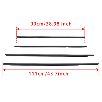 Guarnizione per finestrino Honda Civic 2001-2005 4 pezzi 72410S5A003