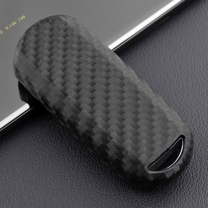 Custodia in silicone e pelle per chiave auto con fibbia per Mazda