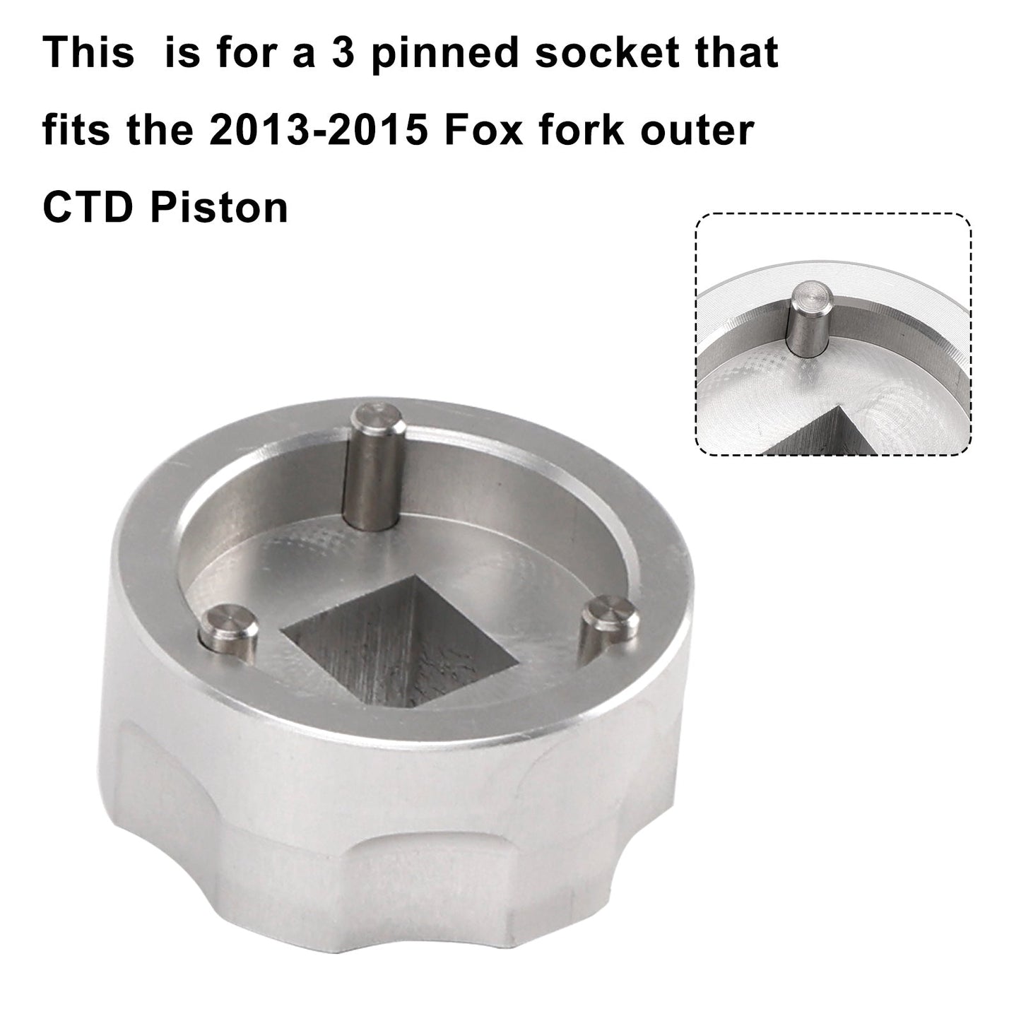 Strumento per presa forcella per la rimozione del pistone esterno a 3 pin Fox CTD - 398-00-504