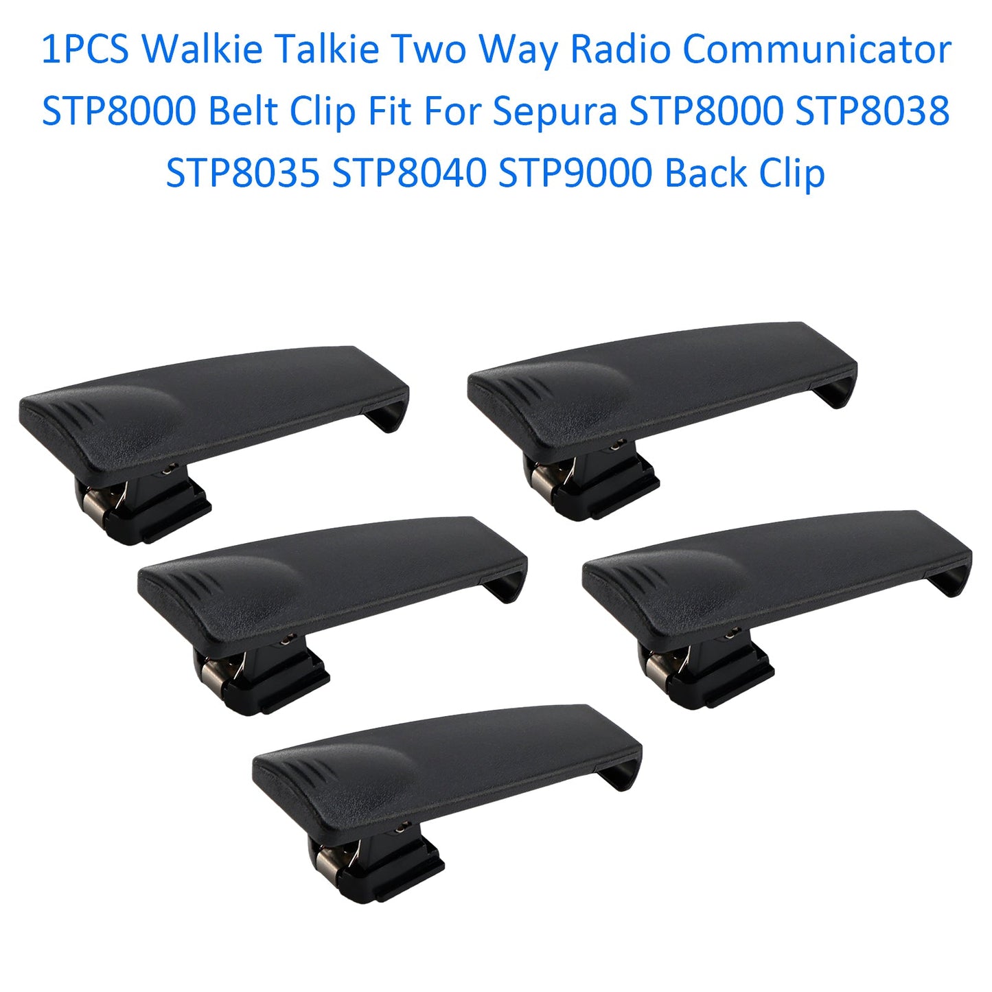 5 pezzi Walkie Talkie SL1M Clip da cintura per Sepura STP8000 STP8038 STP8035 Clip posteriore
