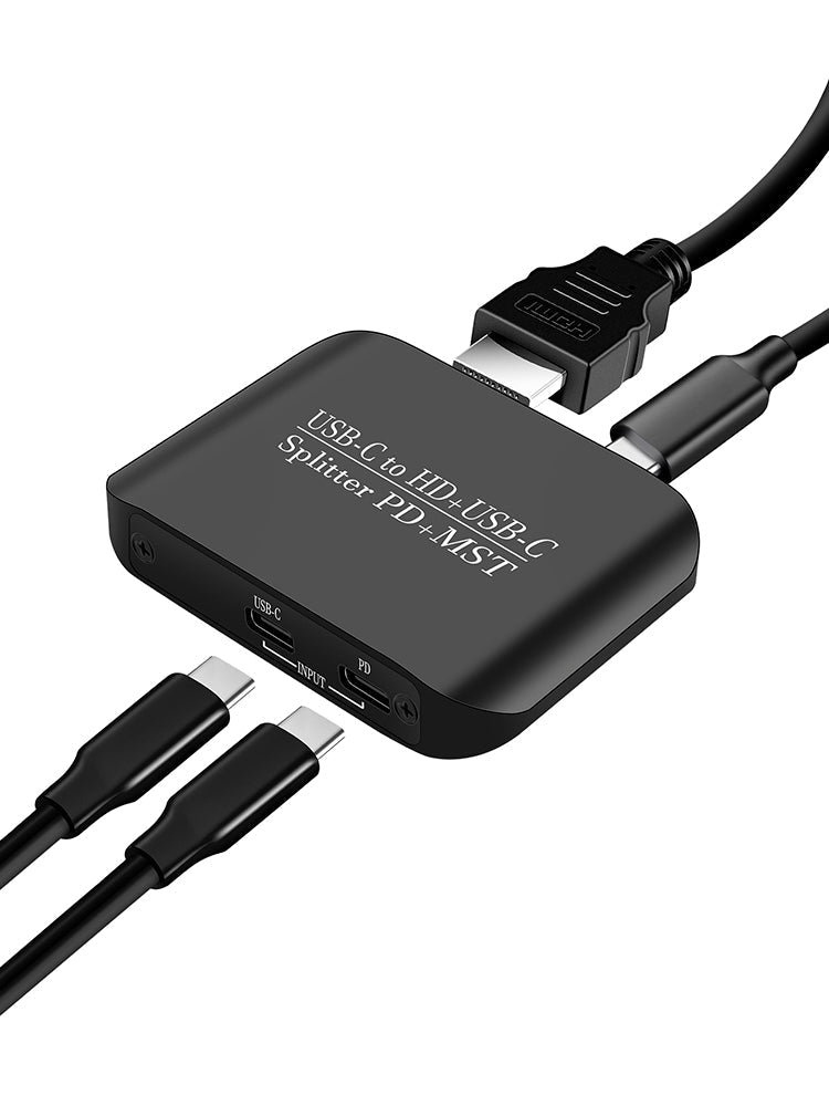 Adattatore 4K60TYPE-C a HDMI+TYPE-C Splitter di alimentazione per display diversi