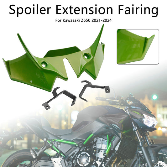 Carenatura di estensione spoiler anteriore deportante Kawasaki Z650 2021-2024 verde chiaro