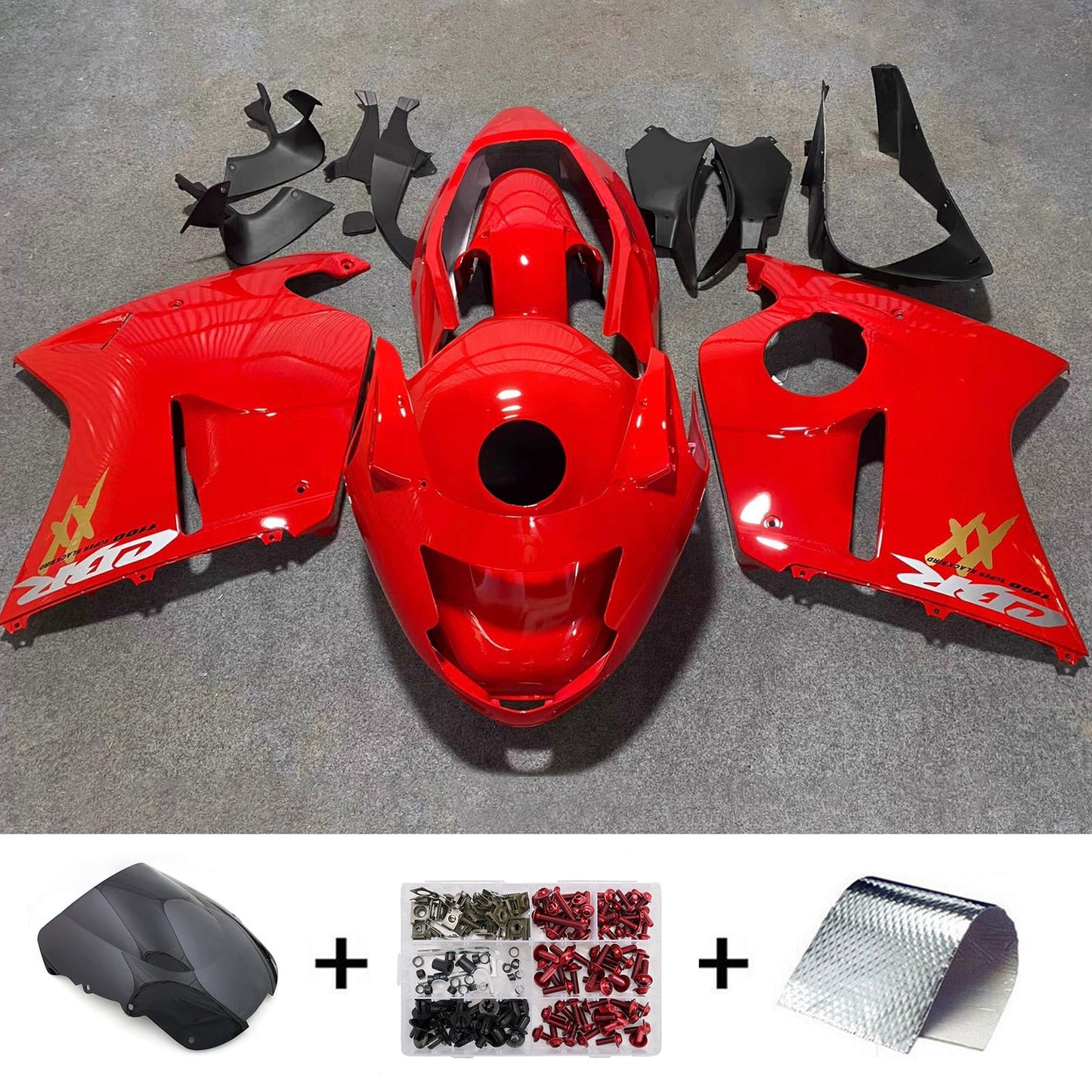Kit di carene in ABS stampato a iniezione per Honda CBR1100XX SuperBlackBird 1996-2007