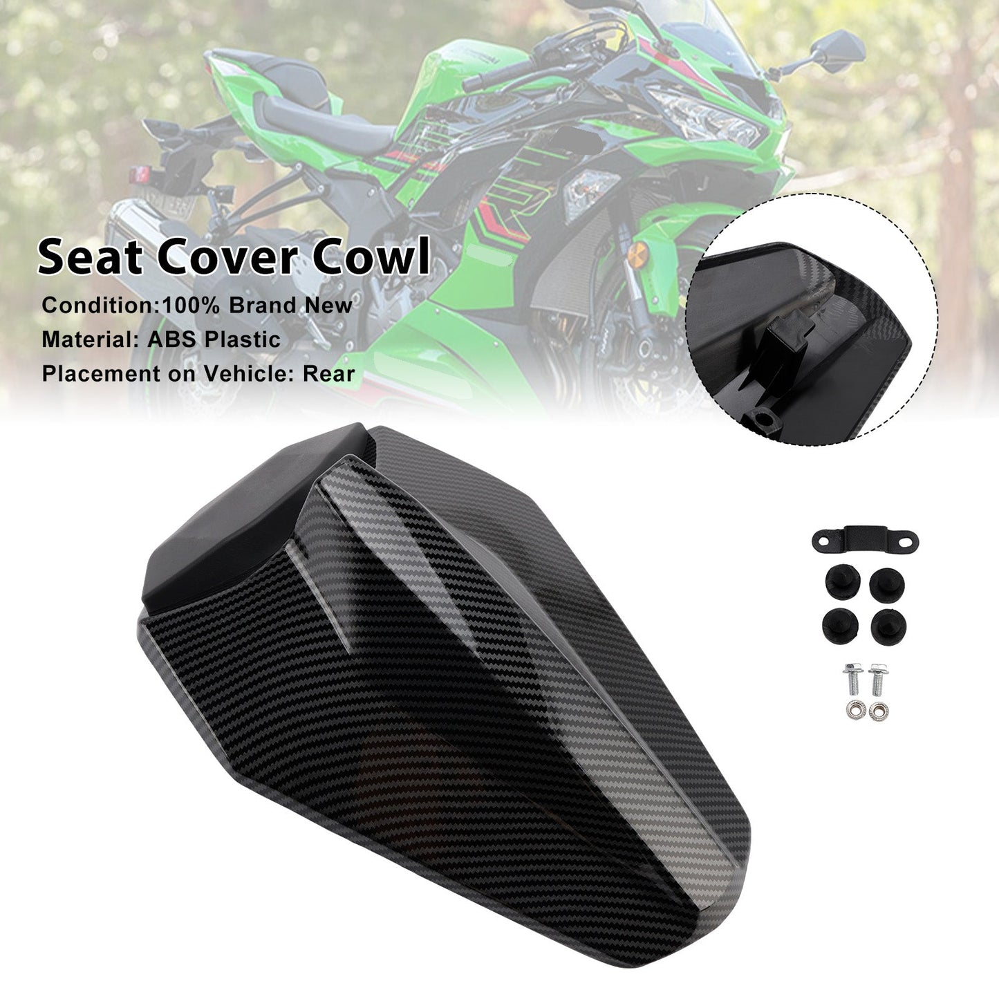 Carenatura posteriore Racing Tail per Kawasaki ZX25R ZX4R ZX4RR 2020-2025