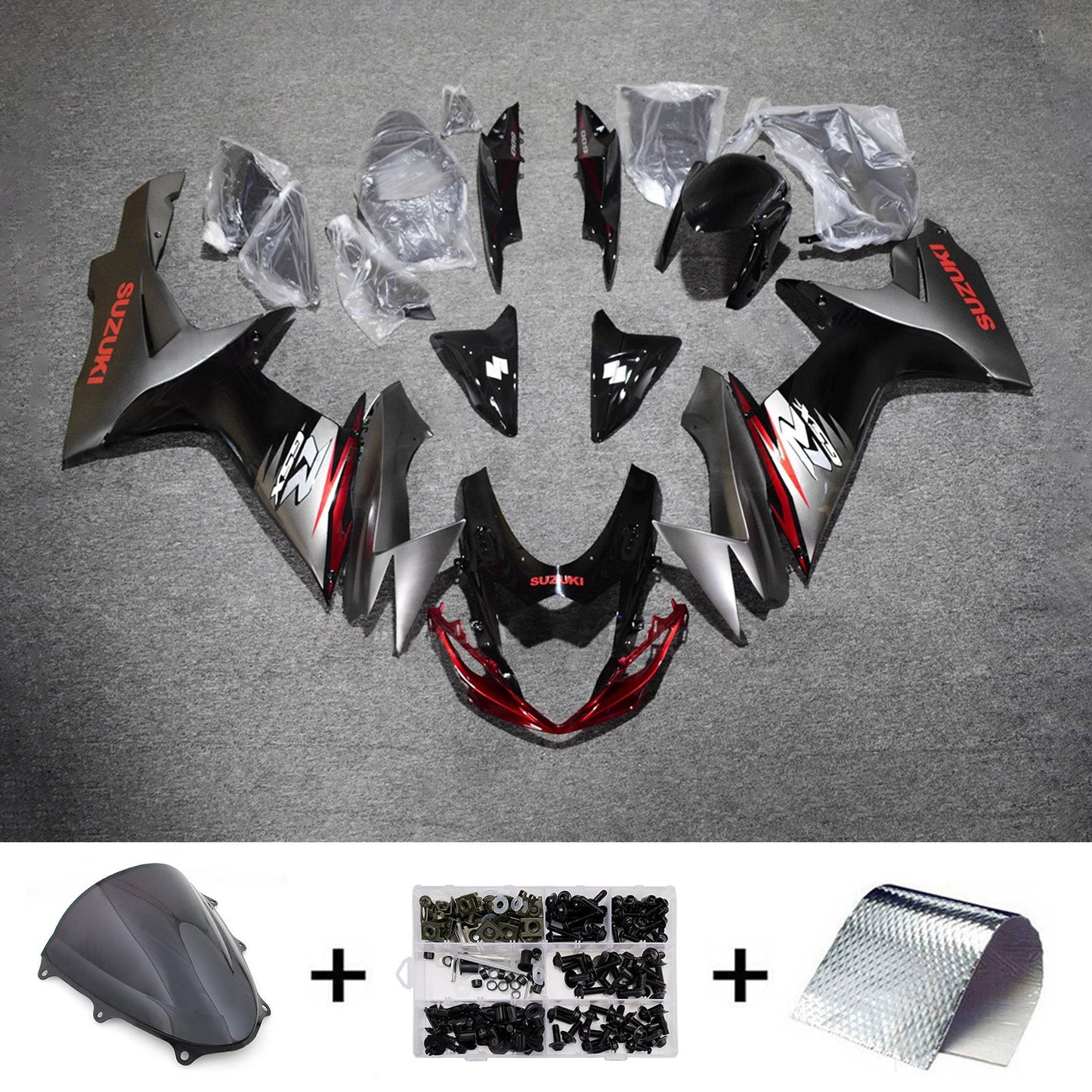 Kit carenatura iniezione plastica ABS per Suzuki GSXR 600/750 2011-2026 K11