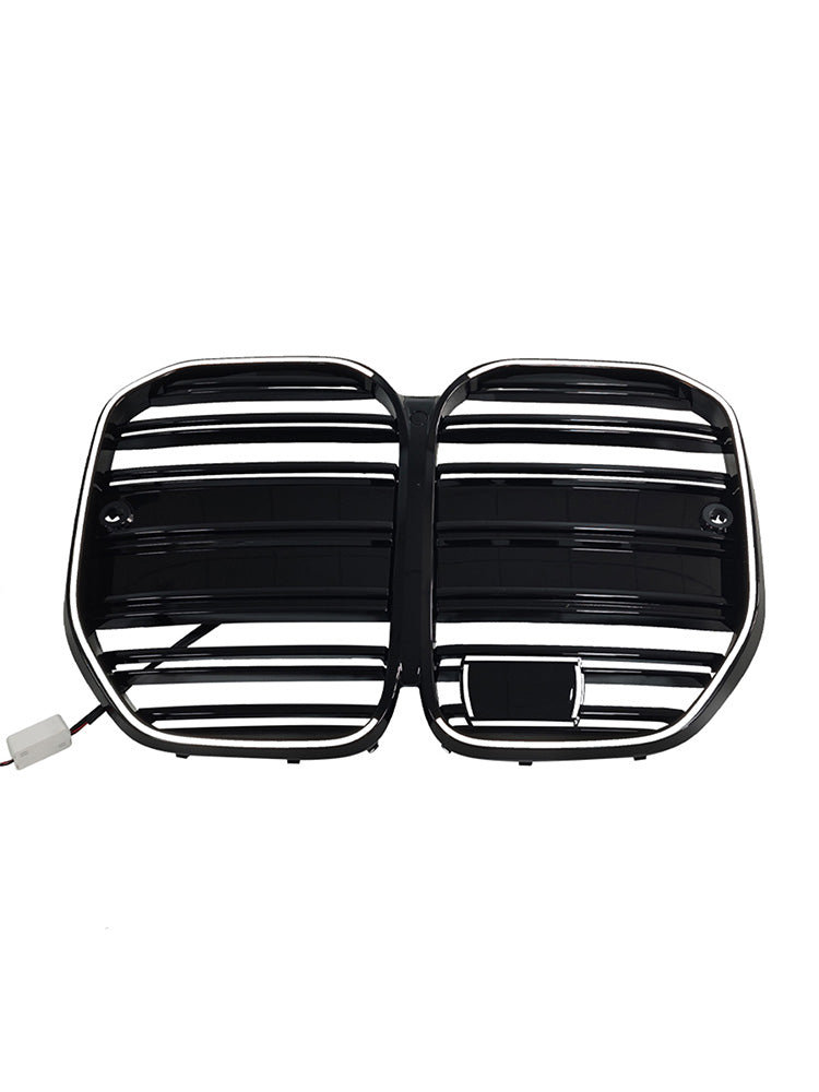 Griglia paraurti anteriore stile M4 per BMW Serie 4 G22 G23 G82 con ACC, compatibile con i modelli 2020-2025.