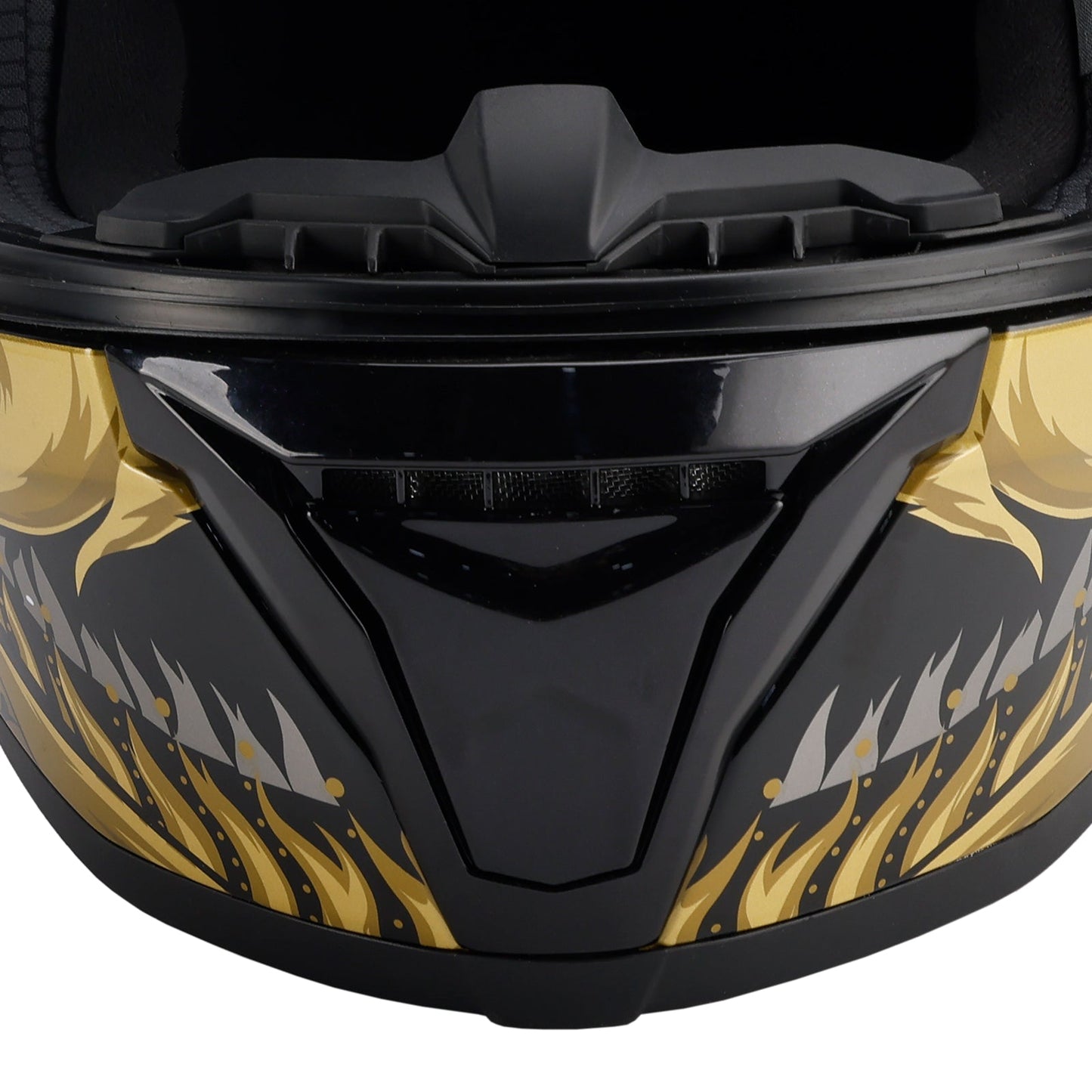 Casco da moto DOT per adulti Street Integrale Nero Oro