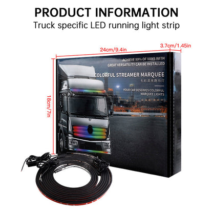 Strisce luminose a LED colorate per camion con telecomando da 2,4 m