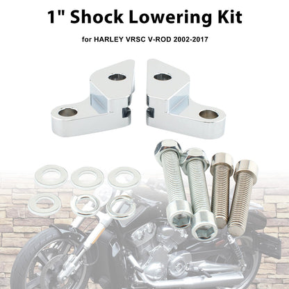Kit di abbassamento ammortizzatori da 1"" per HARLEY VRSC V-ROD 2007-2017