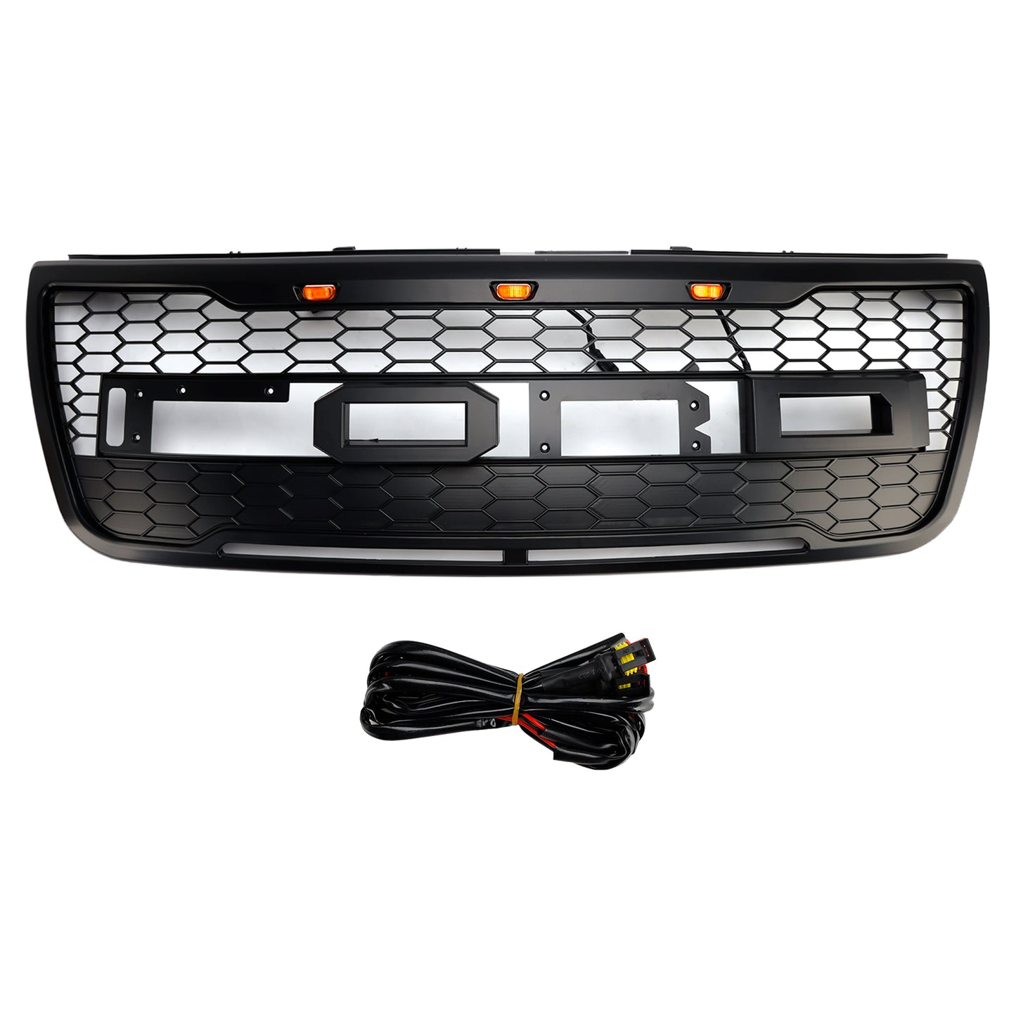 Griglia paraurti anteriore superiore grigia Ford Explorer 2012-2015 con luci