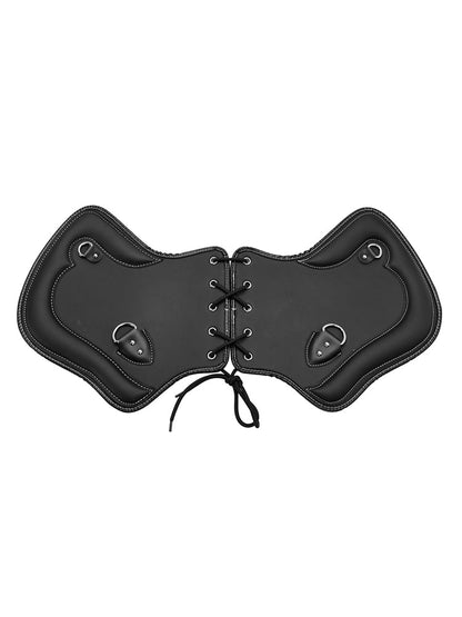 Coppia di protezioni per sella con scudo termico CNC per moto Touring, Softail, Dyna o Sportster dal 1985 al 2017, colore nero e marrone.