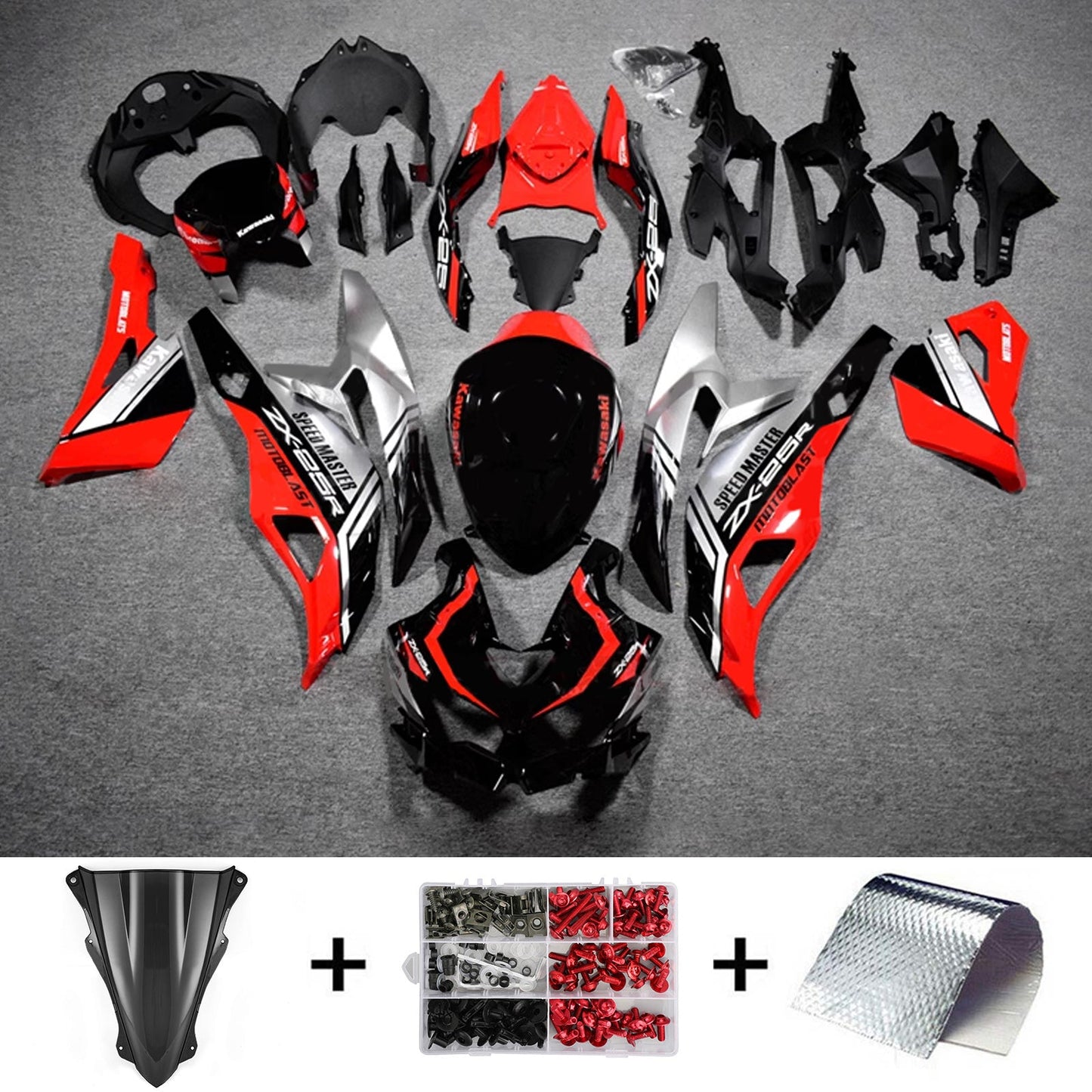 Kit carenatura iniezione Kawasaki Ninja ZX-25R ZX-4R ZX-4RR 2019-2024