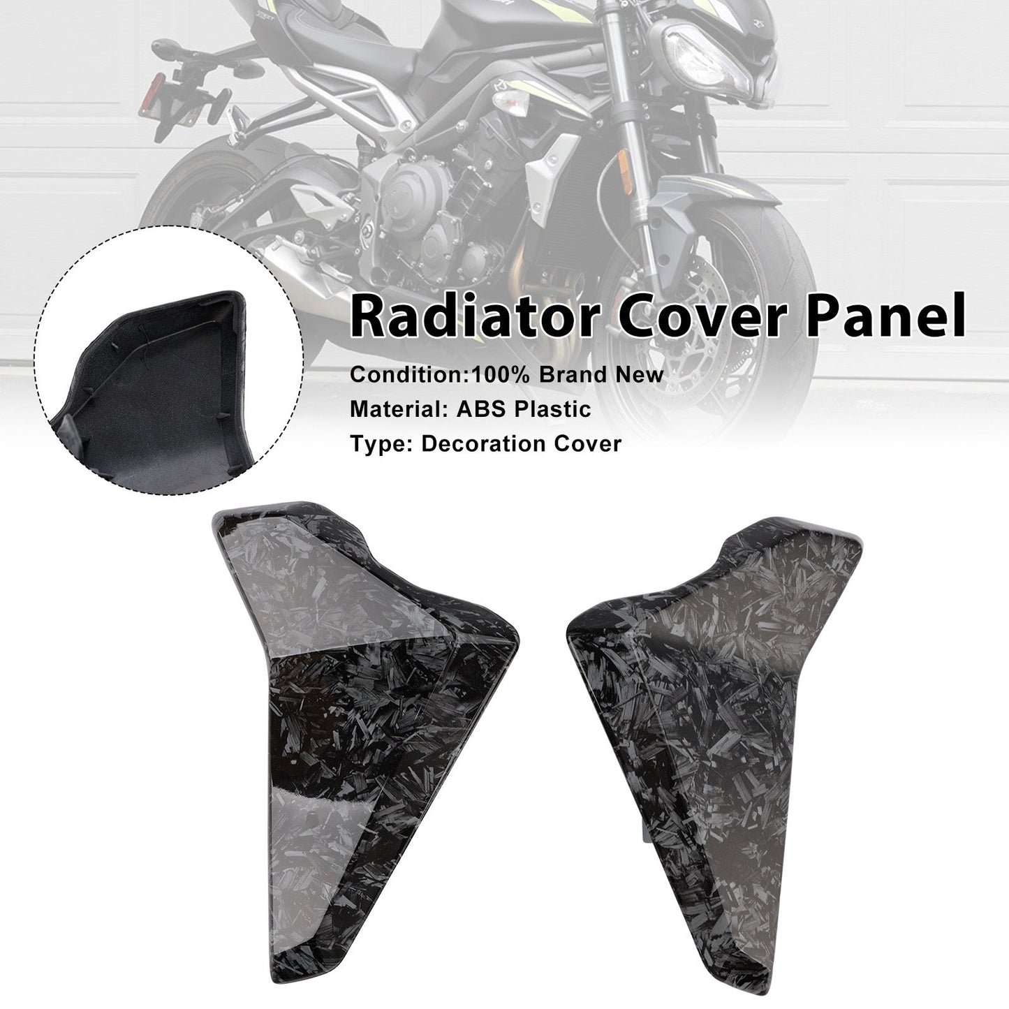 Pannelli di carenatura laterali del radiatore per Street Triple 765 R/RS 2023-2025