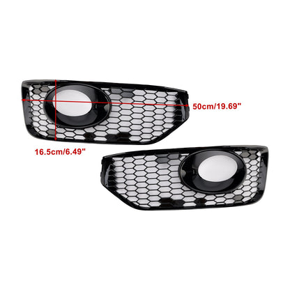 Griglia di copertura della luce fendinebbia S-line VW T5 T5.1 2010-2015, nero lucido