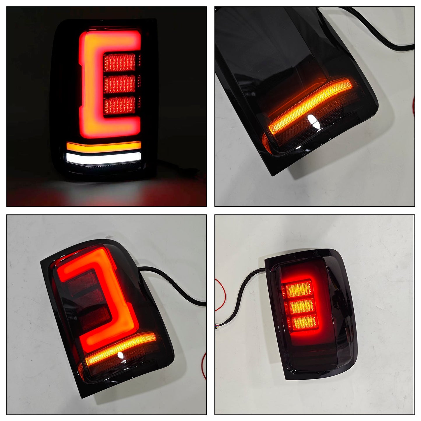 VW Amarok V6 2008-2019 Fanale posteriore a LED destro e sinistro, coppia, fumé