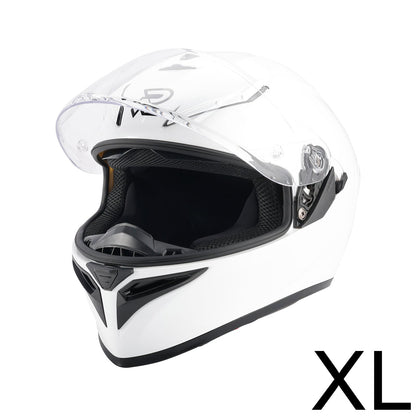 Casco da moto DOT per adulti Street Integrale Bianco