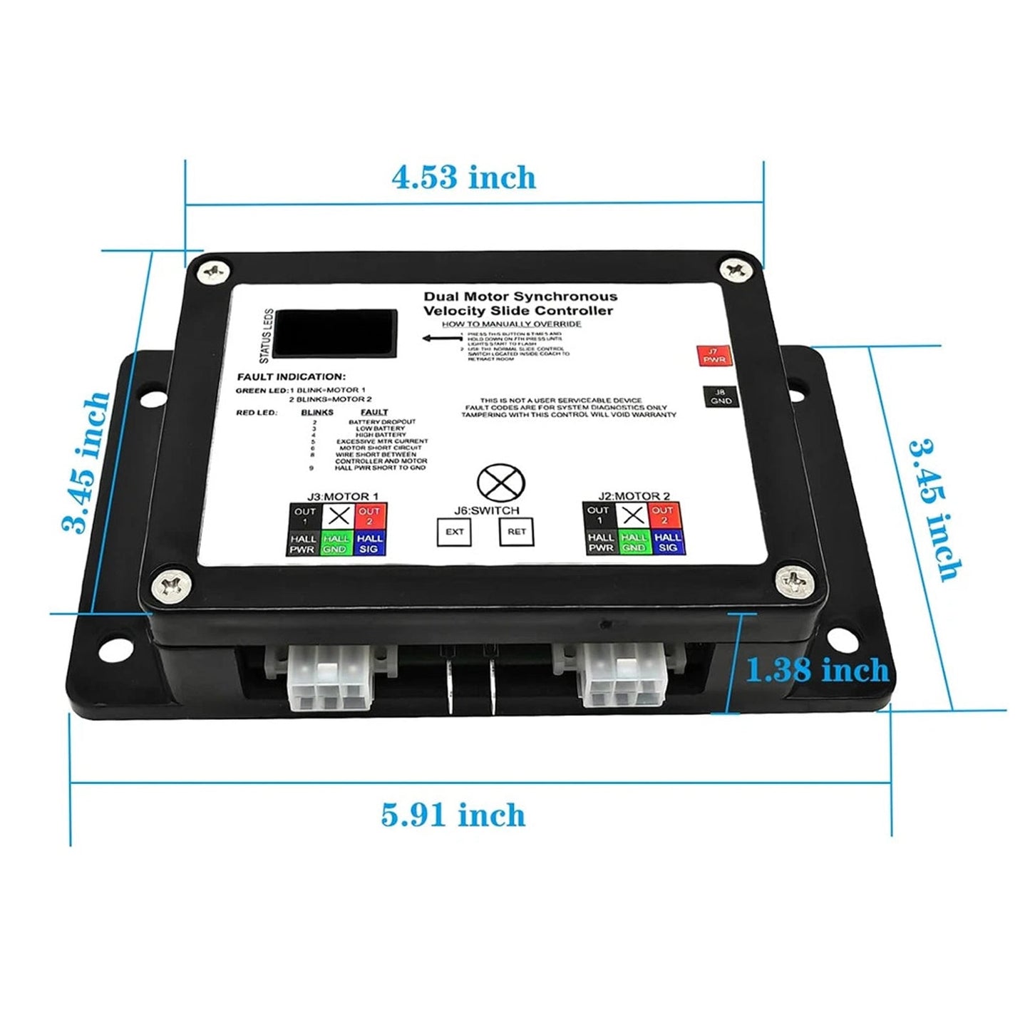 13398-D0 Controller di scorrimento della velocità sincrona a doppio motore per Lippert V-Sync II