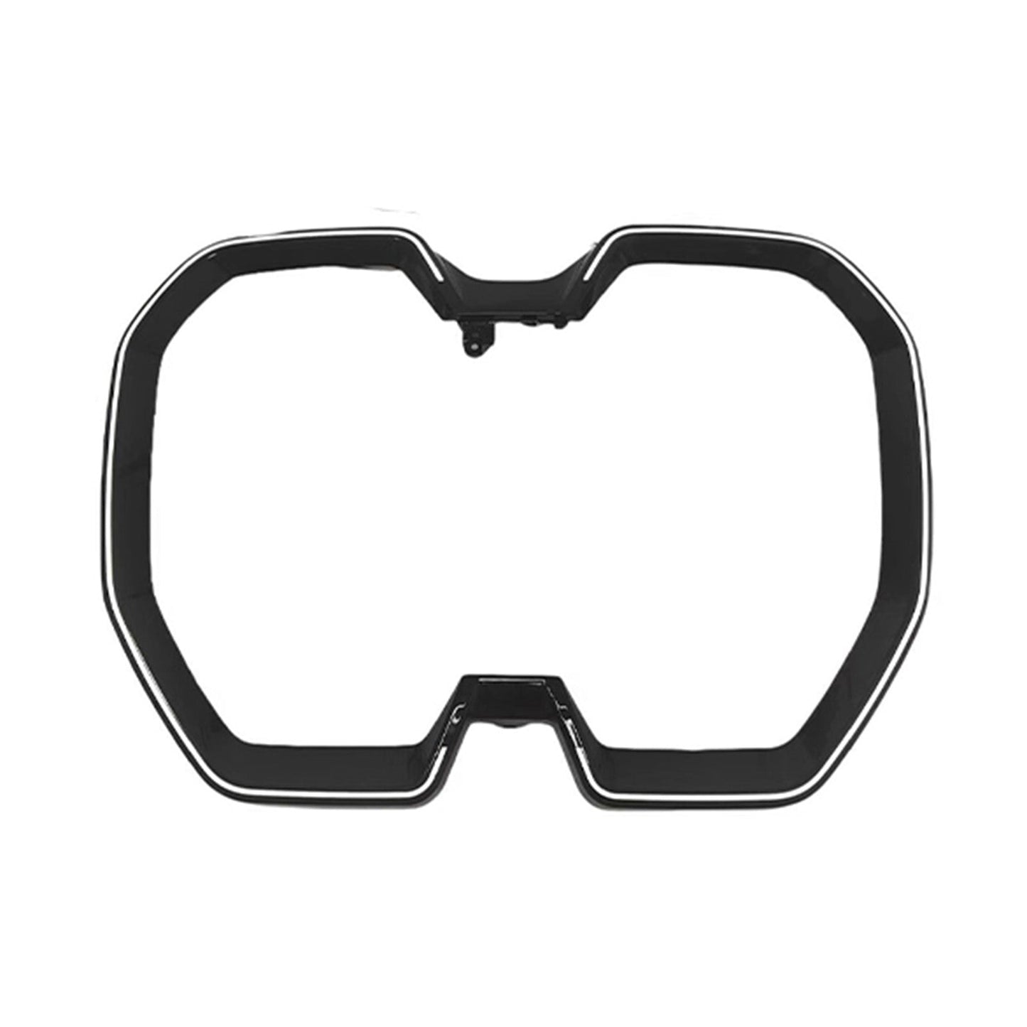 Cornice della griglia anteriore a doppio rene nera per paraurti, compatibile con BMW iX SUV 2022-2025 con LED.