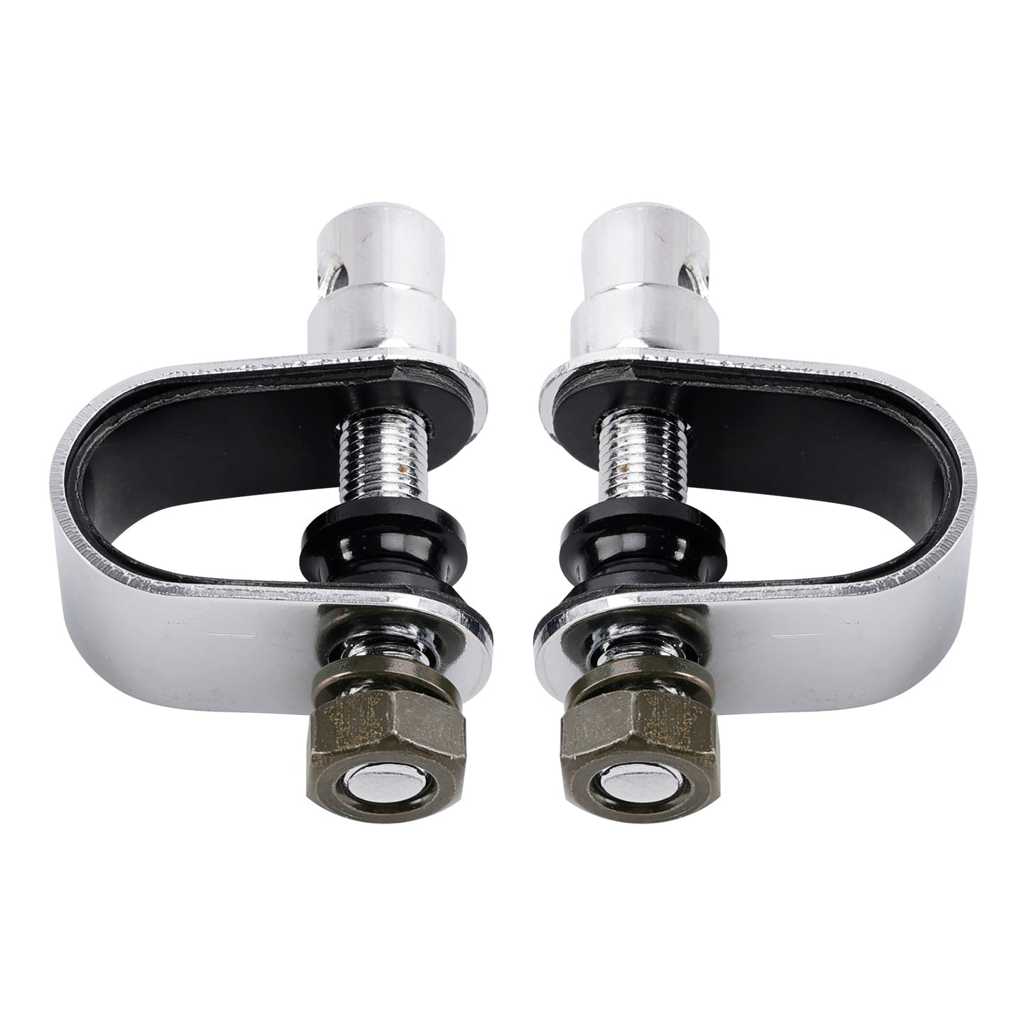 Specchietti cromati rettangolari retrò con morsetto per Yamaha XS650 SR400 SR500 W650
