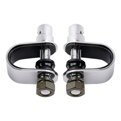 Specchietti cromati rettangolari retrò con morsetto per Yamaha XS650 SR400 SR500 W650