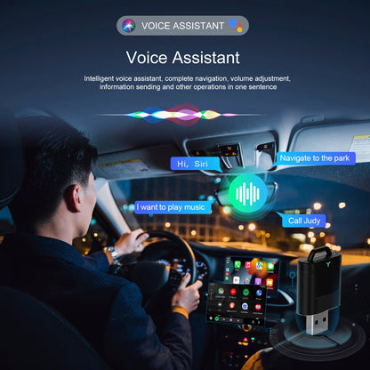 Adattatore wireless 2 in 1 per Apple CarPlay e Android Auto, cablato per auto con CarPlay wireless