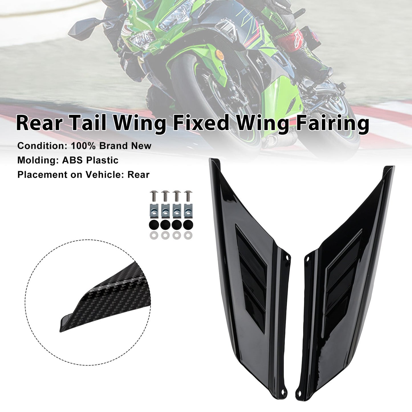 Carenatura ad ala fissa per ala posteriore Kawasaki NINJA ZX-4R ZX-4RR 2023-2025