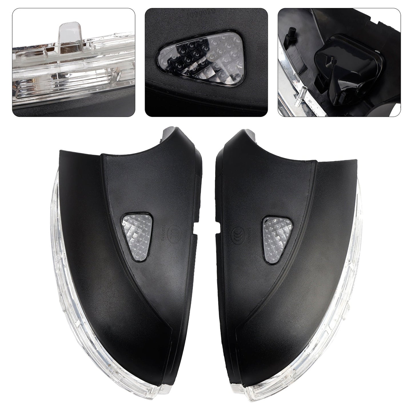 2 pezzi Indicatore di direzione laterale per specchietto retrovisore per VW Passat B7 2010-2015