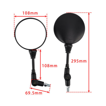 SET SPECCHIETTI RETROVISORI PIEGHEVOLI 10MM PER HUSQVARNA 701 SUPERMOTO ENDURO 2016-2025