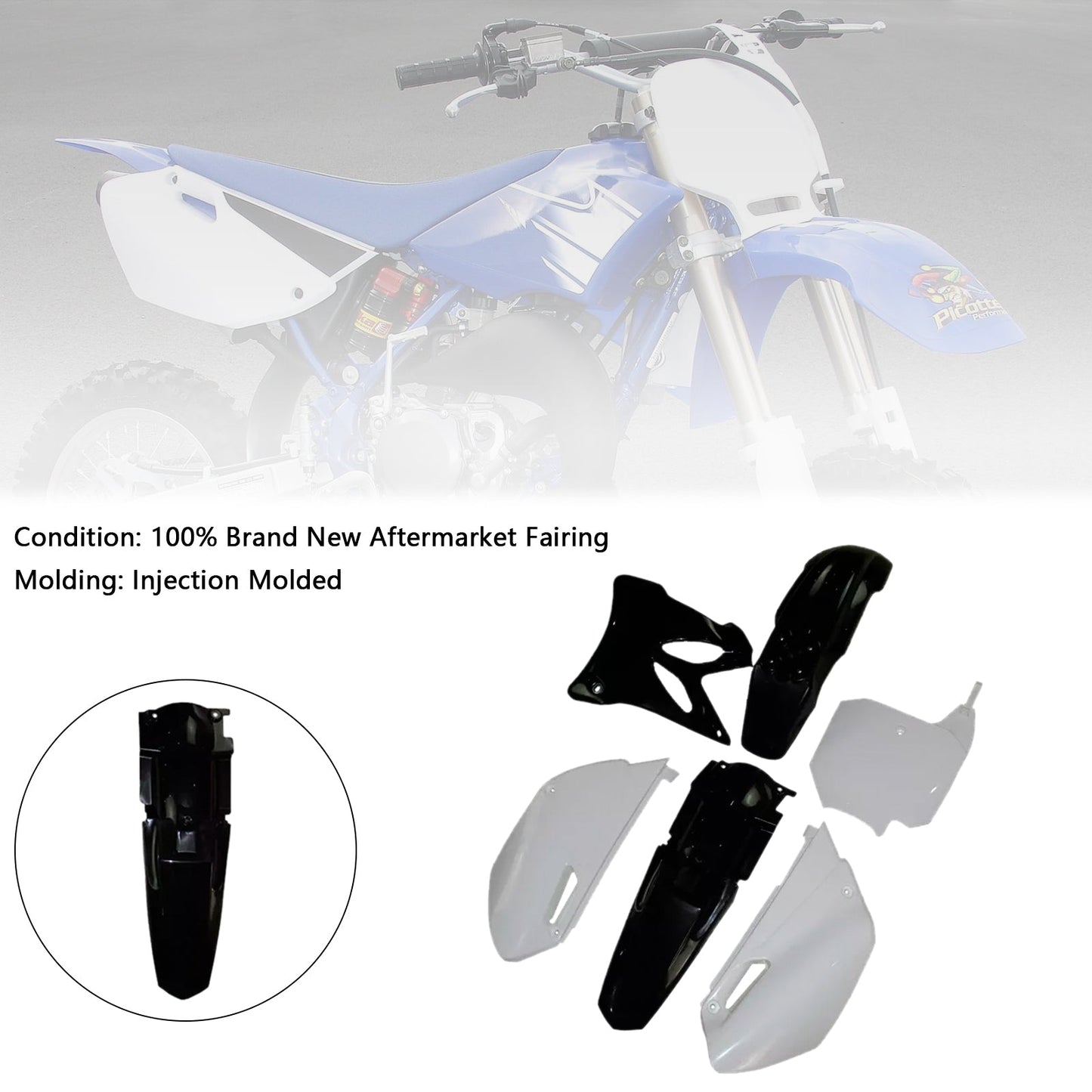 Kit di carenatura in plastica per parafango per Yamaha YZ85 2002-2014